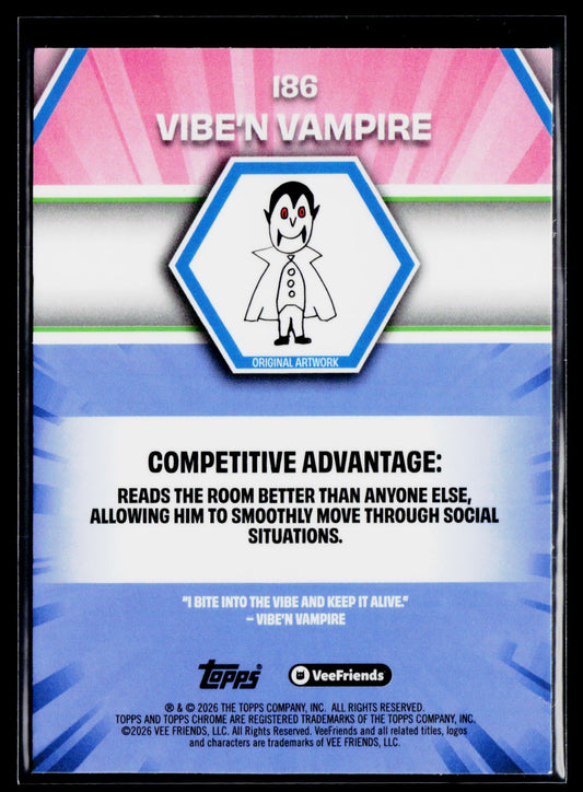 2026 Topps Chrome VeeFriends #186 Vibe'n Vampire
