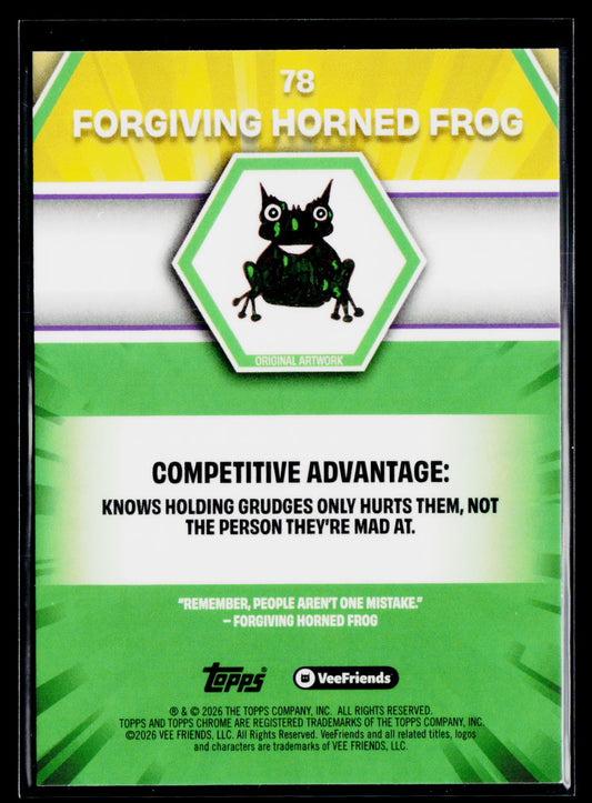 2026 Topps Chrome VeeFriends #78 Forgiving Horned Frog