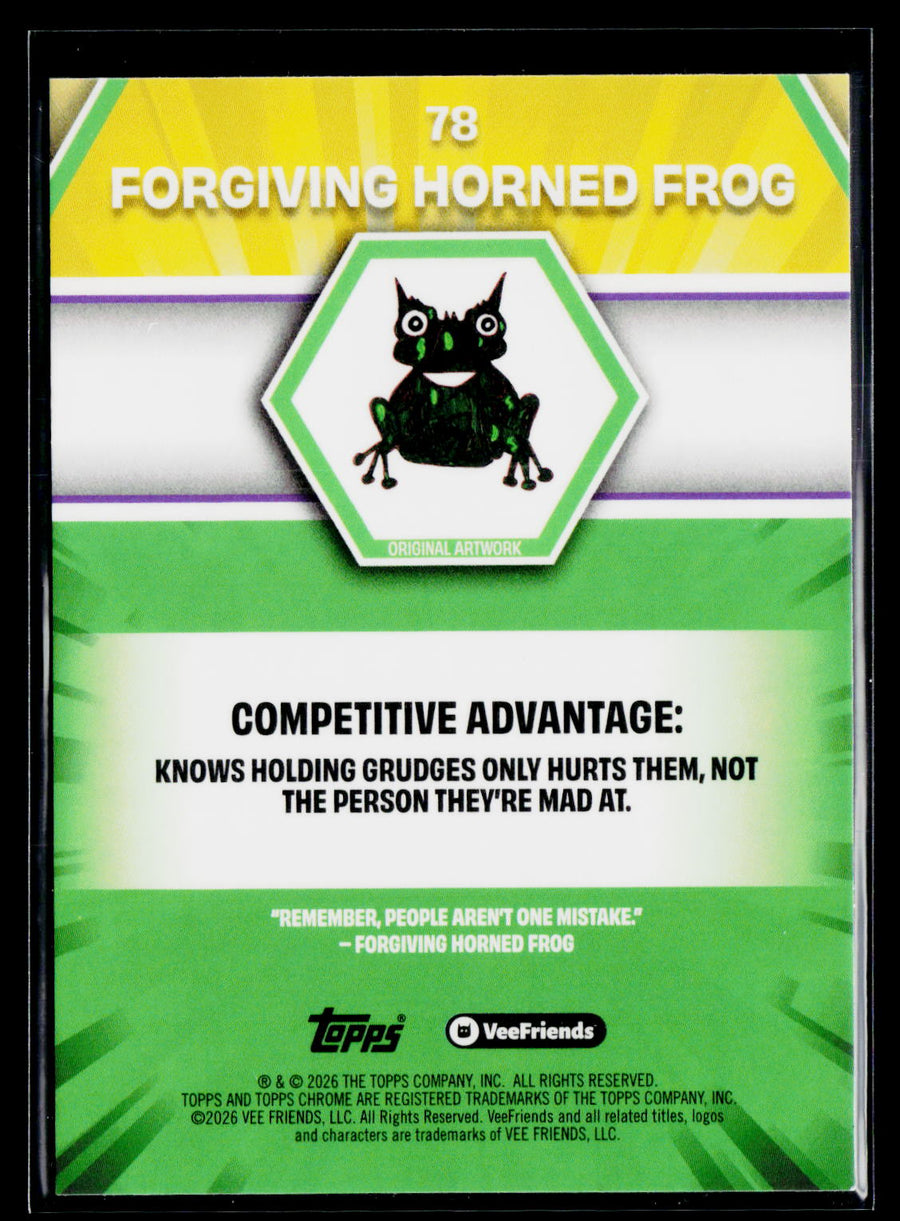 2026 Topps Chrome VeeFriends #78 Forgiving Horned Frog