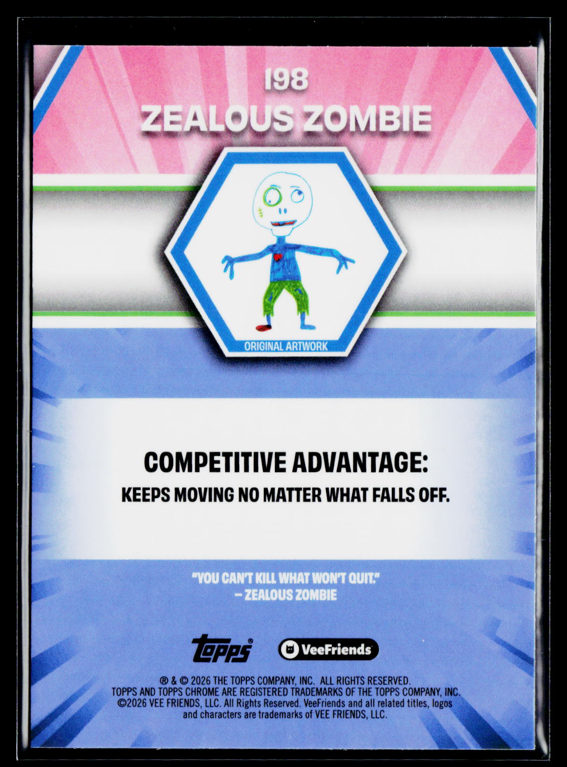 2026 Topps Chrome VeeFriends #198 Zealous Zombie