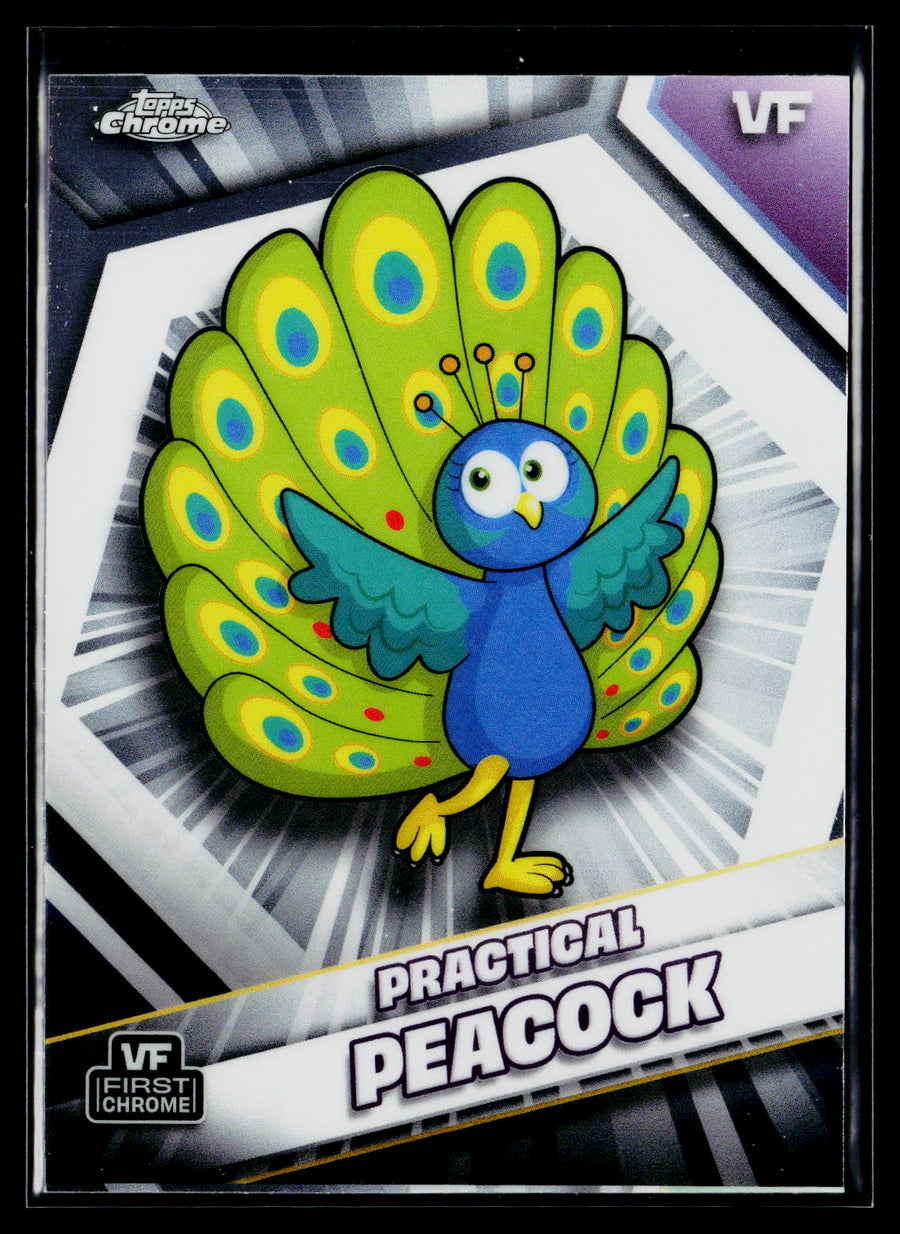 2026 Topps Chrome VeeFriends #140 Practical Peacock