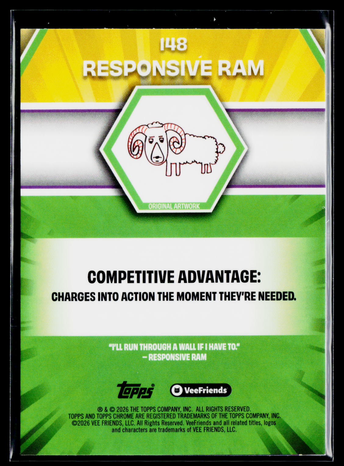 2026 Topps Chrome VeeFriends #148 Responsive Ram