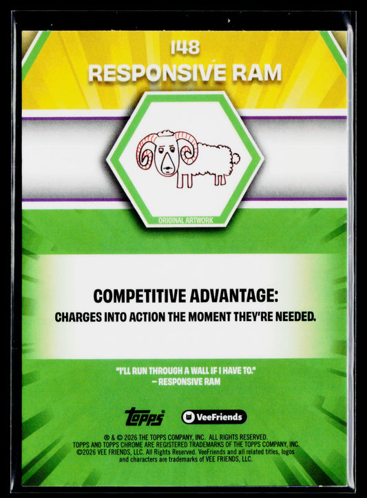 2026 Topps Chrome VeeFriends #148 Responsive Ram