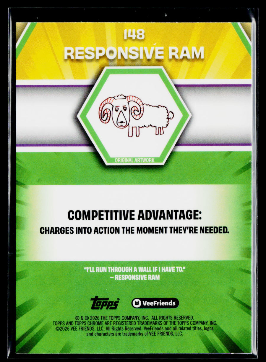 2026 Topps Chrome VeeFriends #148 Responsive Ram