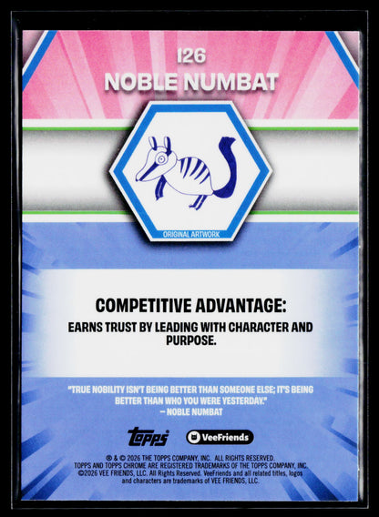 2026 Topps Chrome VeeFriends #126 Noble Numbat
