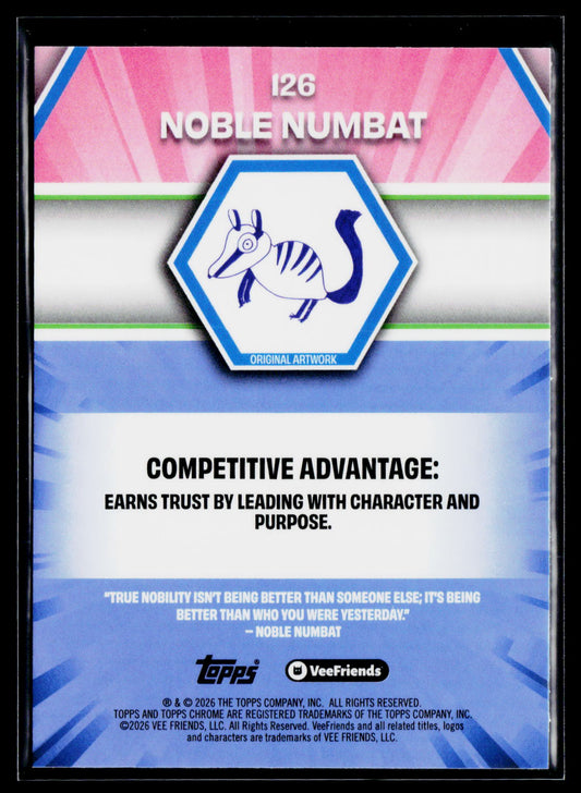 2026 Topps Chrome VeeFriends #126 Noble Numbat