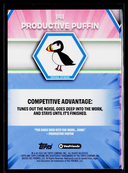 2026 Topps Chrome VeeFriends #141 Productive Puffin