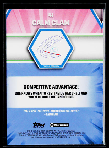 2026 Topps Chrome VeeFriends #41 Calm Clam