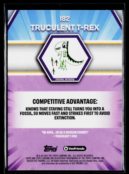 2026 Topps Chrome VeeFriends #182 Truculent T-Rex
