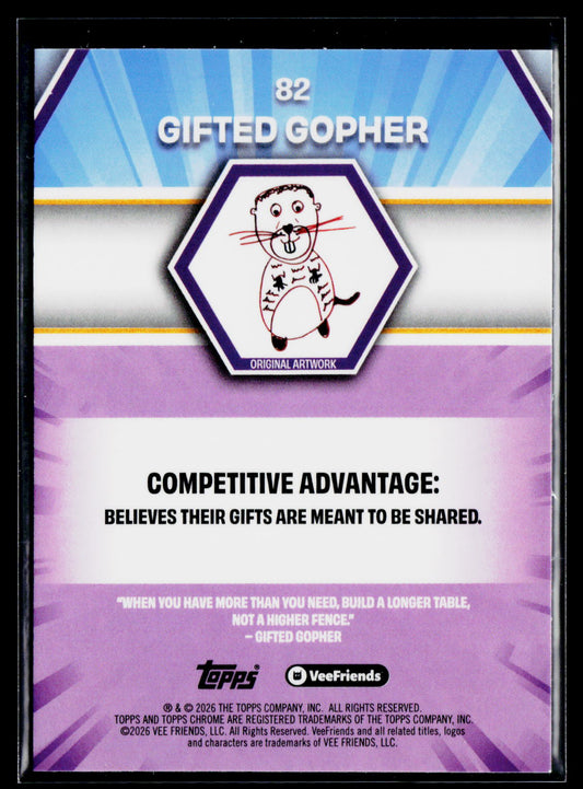 2026 Topps Chrome VeeFriends #82 Gifted Gopher