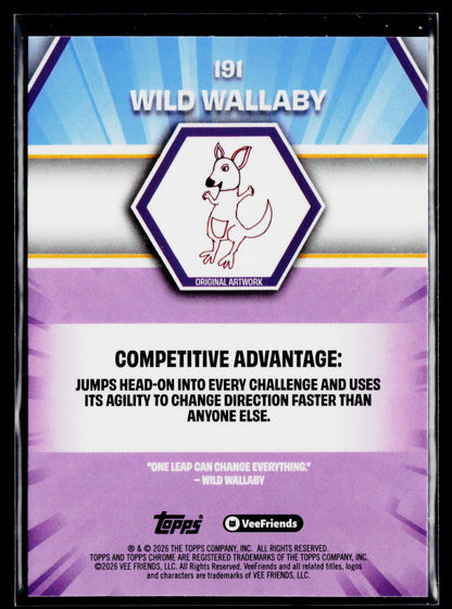 2026 Topps Chrome VeeFriends #191 Wild Wallaby