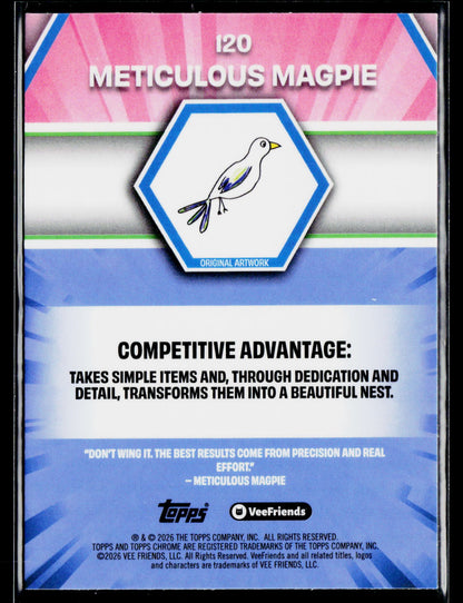 2026 Topps Chrome VeeFriends #120 Meticulous Magpie