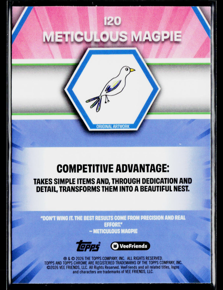2026 Topps Chrome VeeFriends #120 Meticulous Magpie