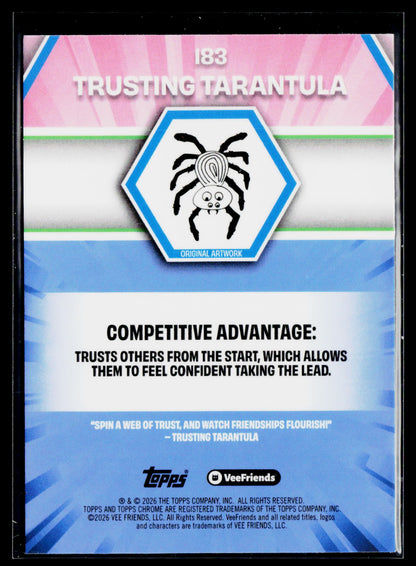 2026 Topps Chrome VeeFriends #183 Trusting Tarantula