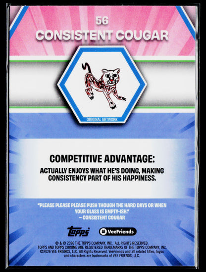 2026 Topps Chrome VeeFriends #56 Consistent Cougar