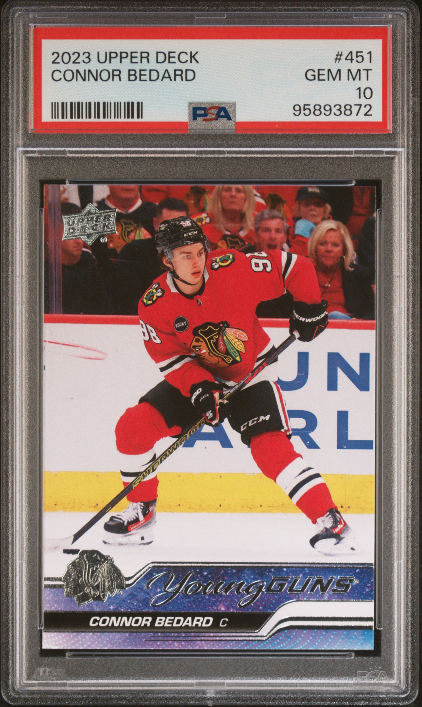 2023 Upper Deck #451 Connor Bedard PSA 10