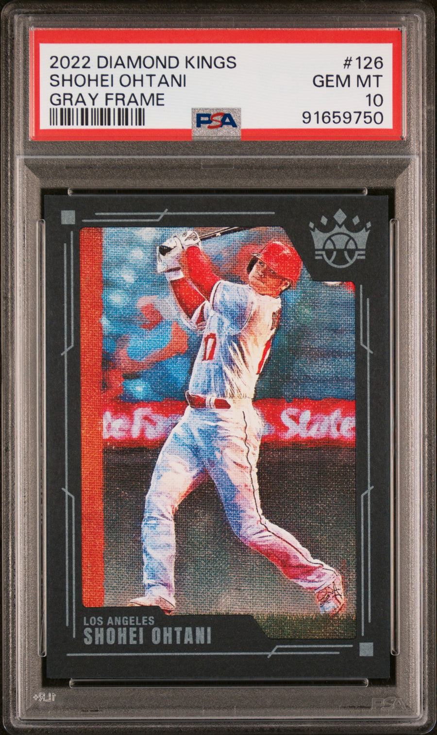 2022 Panini Diamond Kings #126 Shohei Ohtani Gray Frame PSA 10