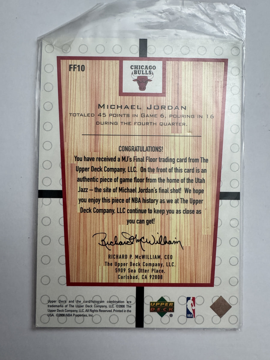 1999-00 Upper Deck #FF10 Michael Jordan MJ's Final Floor