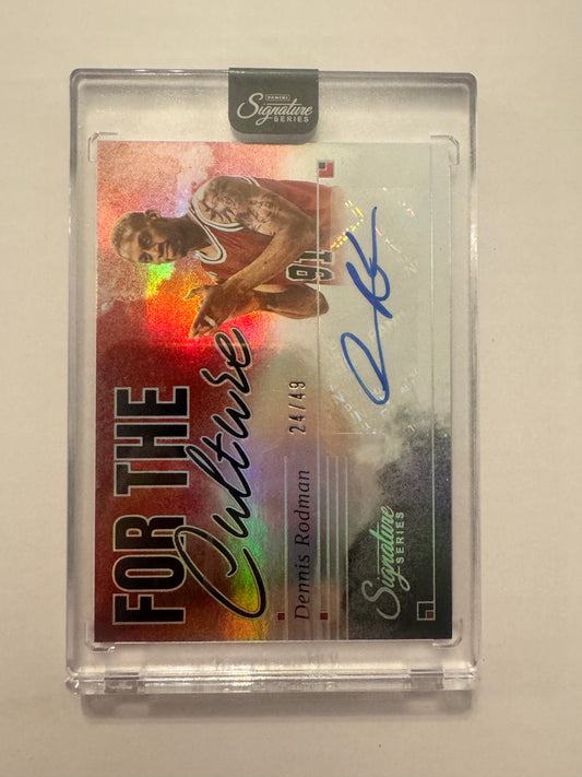 2025-26 Panini Signature Series #FTC-DRM Dennis Rodman For the Culture #/49