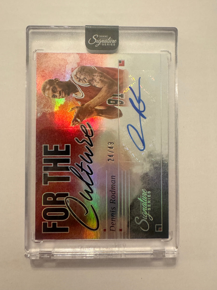 2025-26 Panini Signature Series #FTC-DRM Dennis Rodman For the Culture #/49