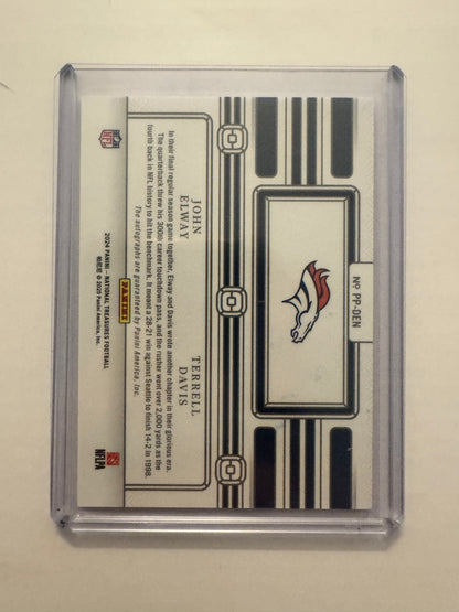 2024 Panini National Treasures PP-DEN John Elway Terrell Davis /25