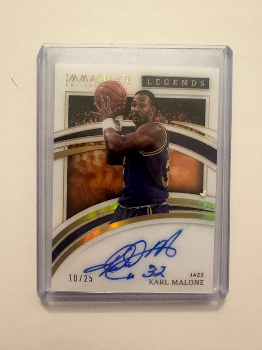 2021-22 Panini Immaculate Collection #IL-KML Karl Malone Immaculate Legends #/25