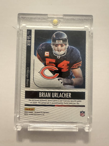 2025 Panini Silhouette SA-BUR Brian Urlacher Autographs FOTL Black Shield