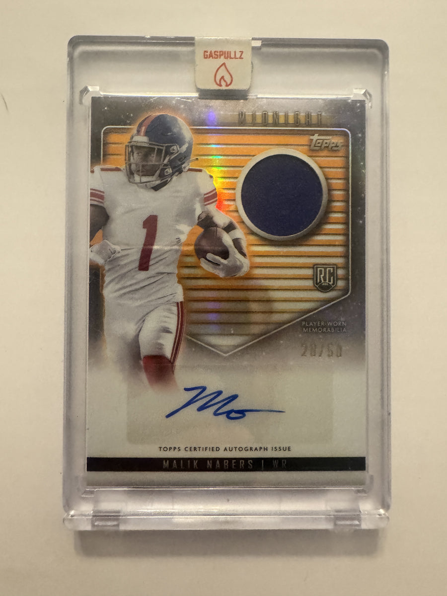 2024 Topps Midnight #RJA-MN Malik Nabers RC RPA Summer Solstice /50