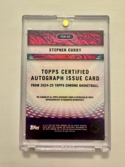 2024-25 Topps Chrome #TCAI-SC Stephen Curry Topps Certified Autograph Issue