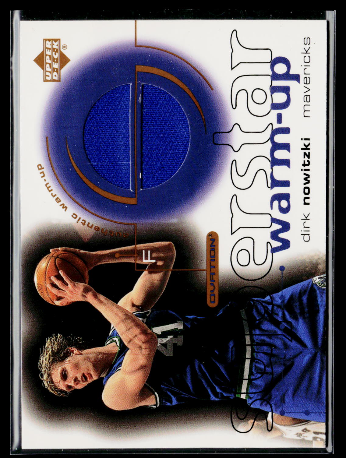 2001-02 Upper Deck Ovation #DN Dirk Nowitzki Superstar Warm-Ups
