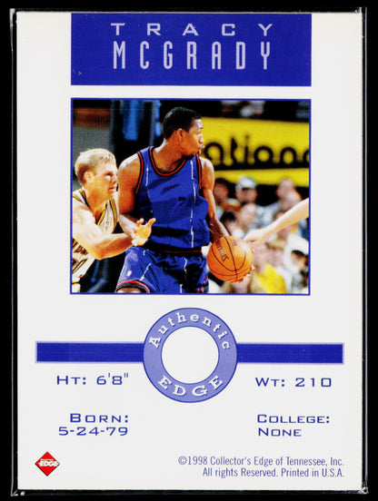1998 Collector's Edge Impulse NNO Tracy McGrady Memorable Moments