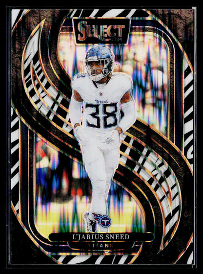 2024 Panini Select #179 L'Jarius Sneed Zebra Prizm Shock
