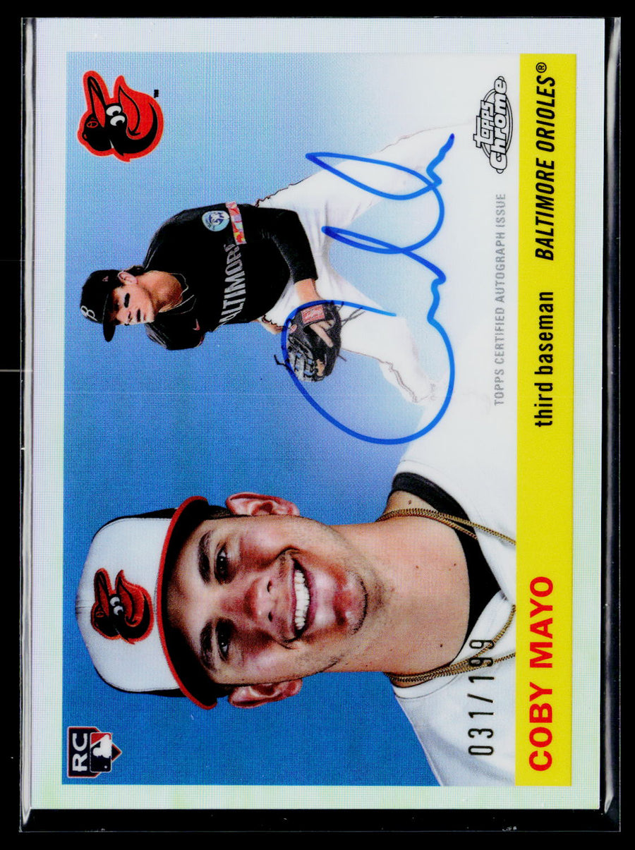 2025 Topps Chrome Platinum CPA-CMA Coby Mayo Autograph Refractor /199