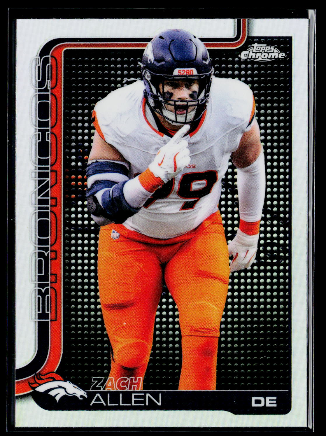 2025 Topps Chrome #95 Zach Allen Lightboard Logo