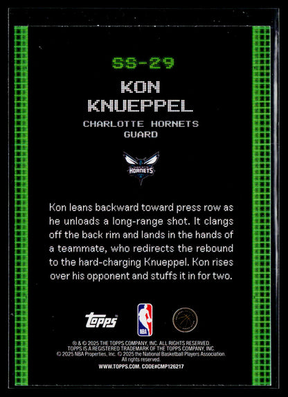 2025-26 Topps #SS-29 Kon Knueppel Scan and Slam