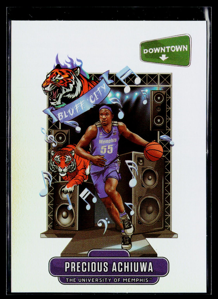 2020 Panini Prizm Draft Picks Collegiate #D-14 Precious Achiuwa Downtown