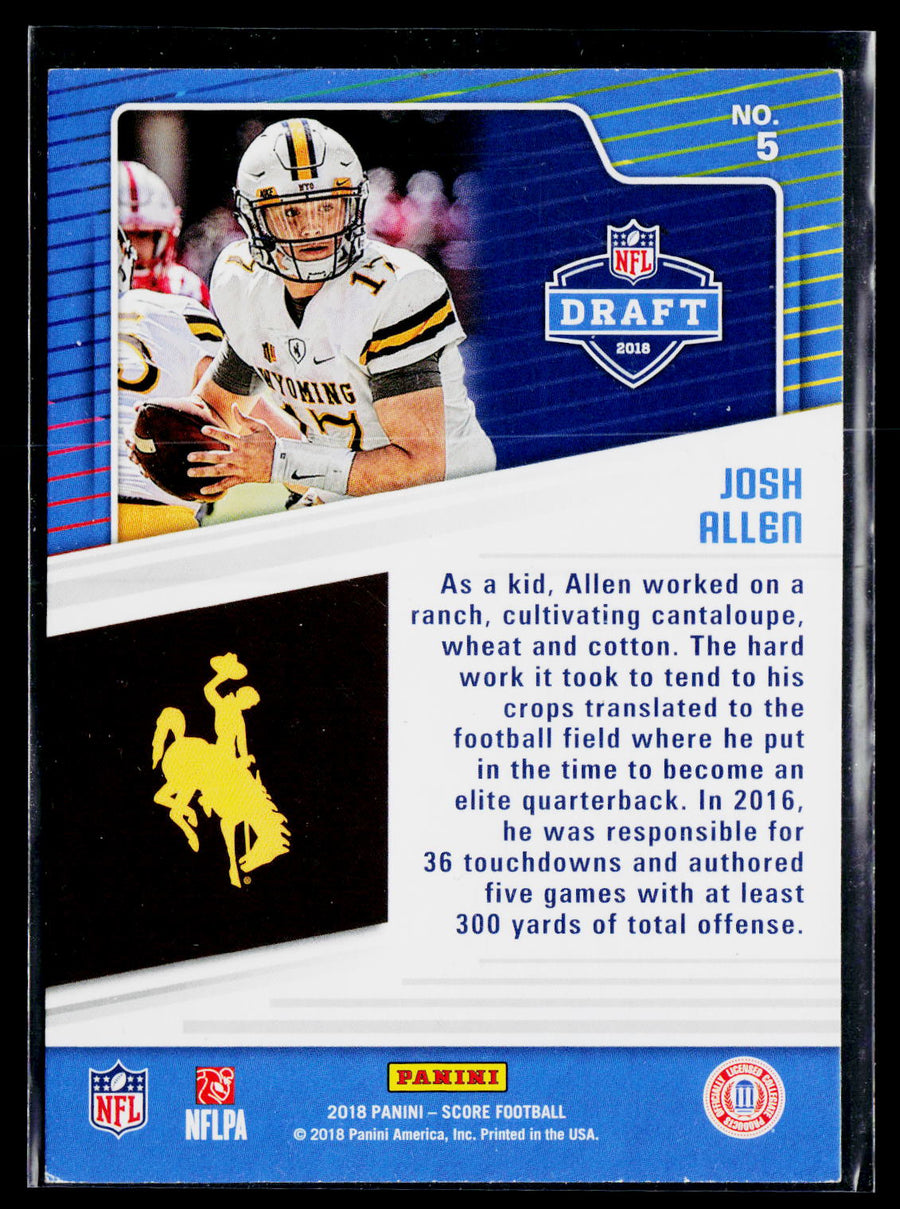 2018 Score #5 Josh Allen NFL Draft