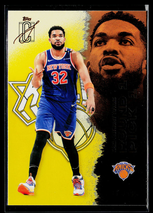 2025-26 Topps Signature Class #63 Karl-Anthony Towns Yellow Refractors #/275