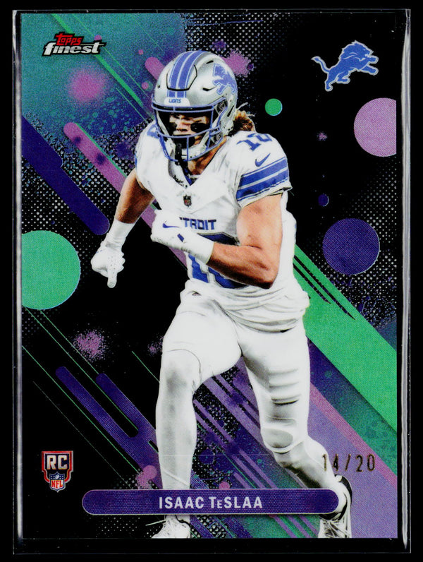 2025 Finest #31 Isaac TeSlaa Black Refractor #/20