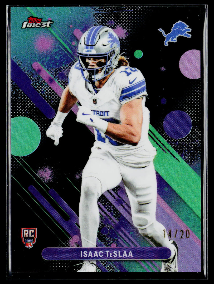 2025 Finest #31 Isaac TeSlaa Black Refractor #/20