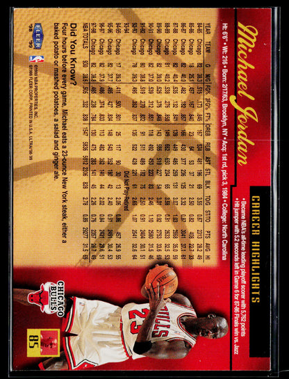 1998-99 Ultra #85 Michael Jordan