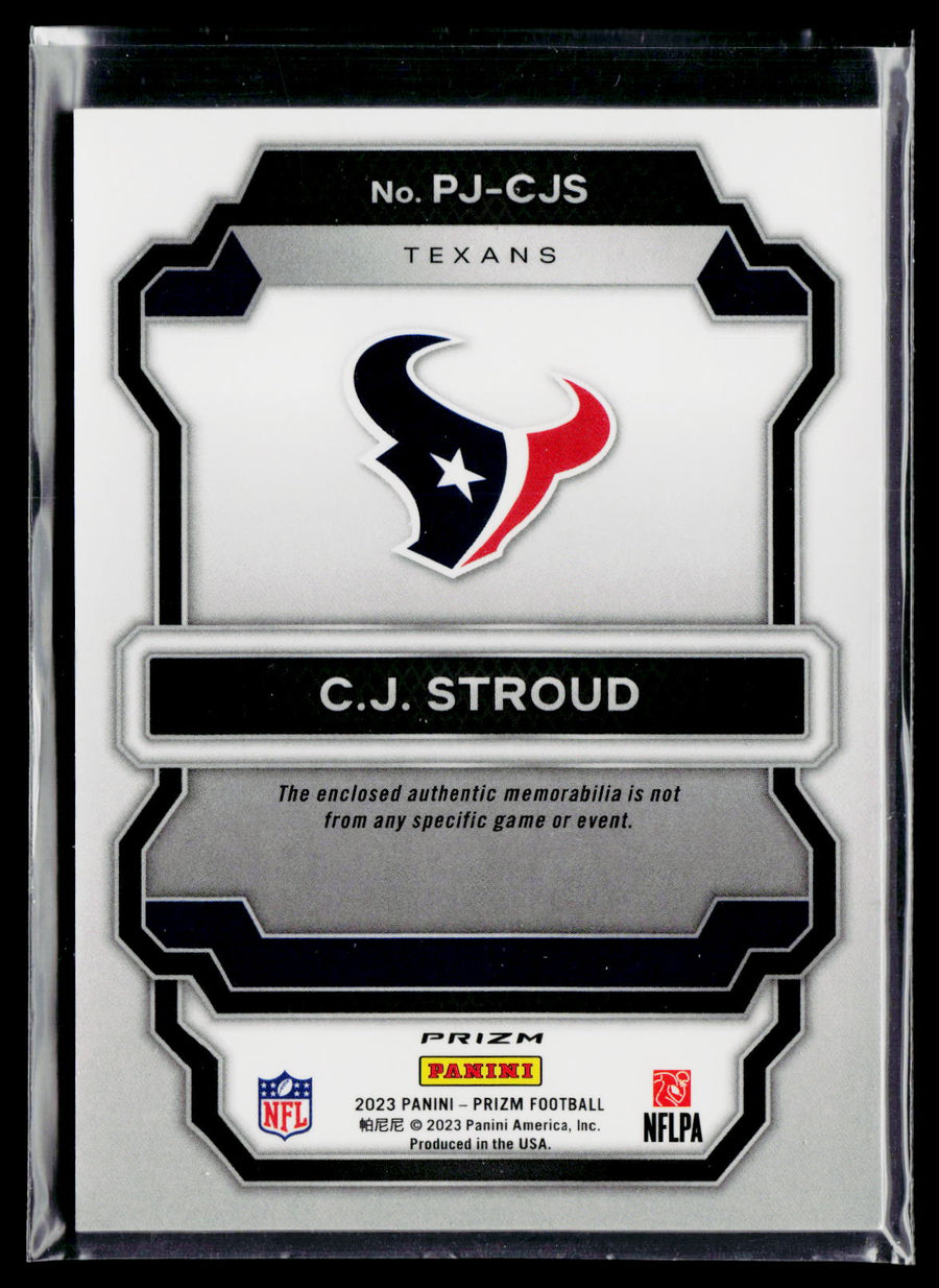 2023 Panini Prizm #PJ-CJS C.J. Stroud Premier Jerseys Purple Pulsar