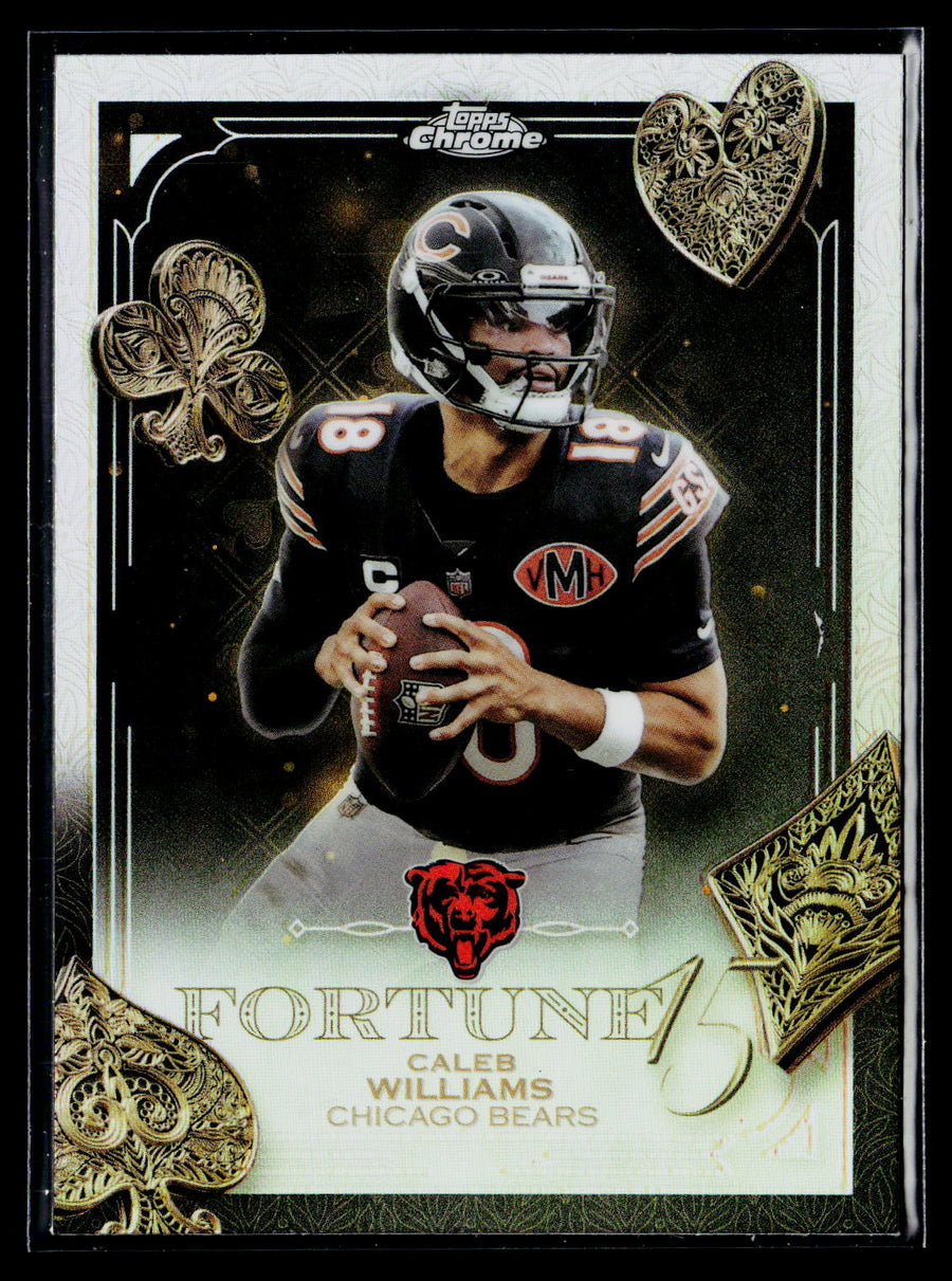 2025 Topps Chrome #F15-16 Caleb Williams Fortune 15 Refractor