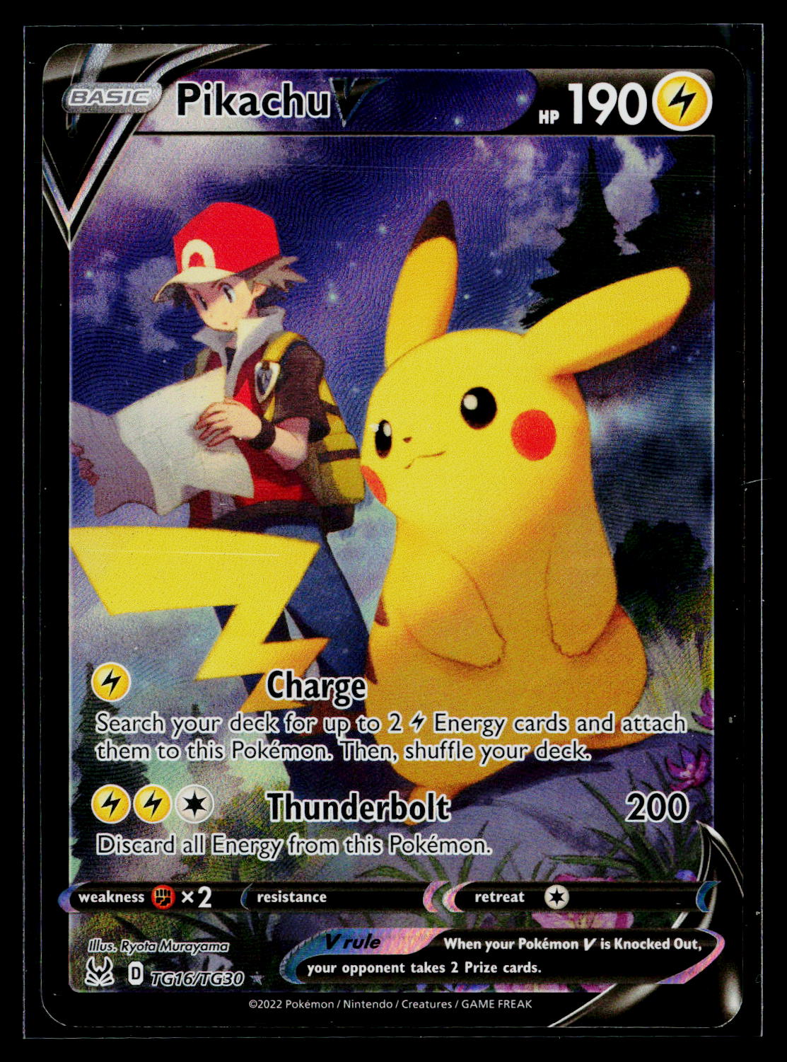 SWSH11: Lost Origin Trainer Gallery #TG16/TG30 Pikachu V