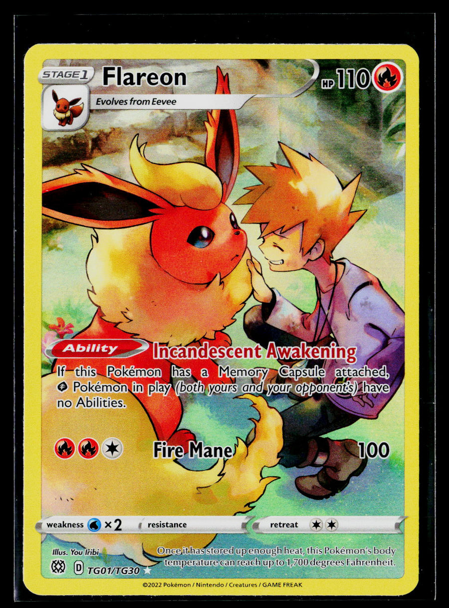 SWSH09: Brilliant Stars Trainer Gallery #TG01/TG30 Flareon