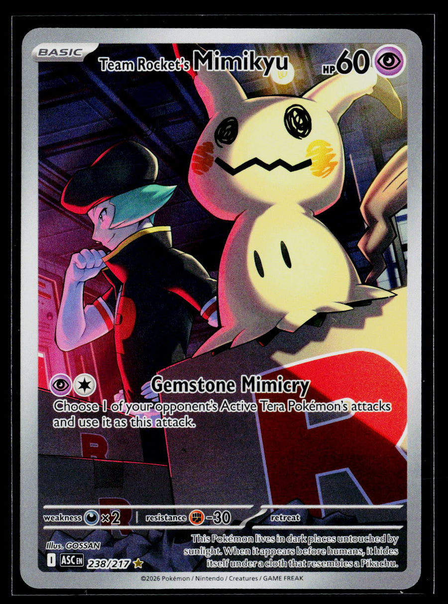 ME: Ascended Heroes #238/217 Team Rocket's Mimikyu