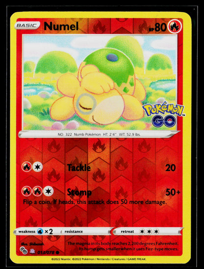 Pokemon GO #013/078 Numel (Peelable Ditto)