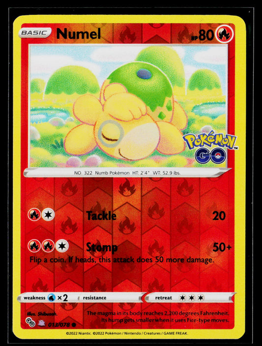 Pokemon GO #013/078 Numel (Peelable Ditto)