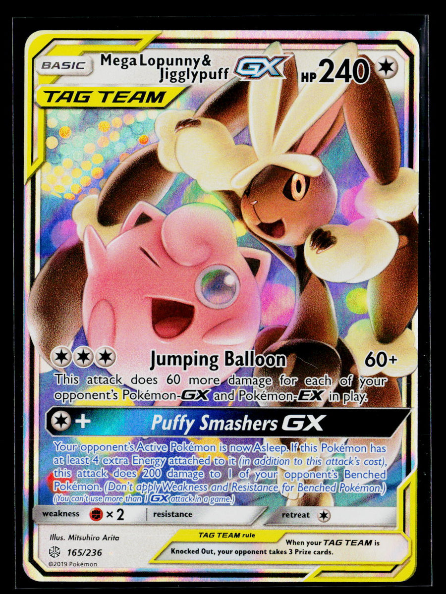 SM - Cosmic Eclipse #165/236 Mega Lopunny & Jigglypuff GX