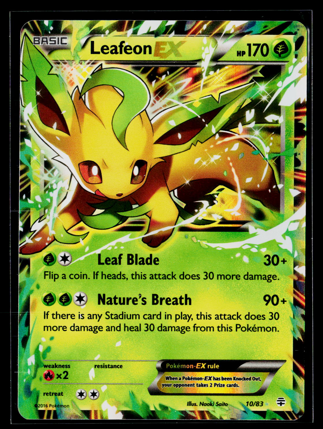 Generations #10/83 Leafeon EX